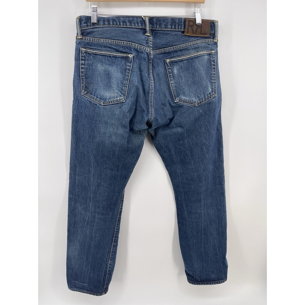 RRL Double RL Ralph Lauren Selvedge Jeans 34x32 Slim Fit Made in USA - Picture 3 of 16
